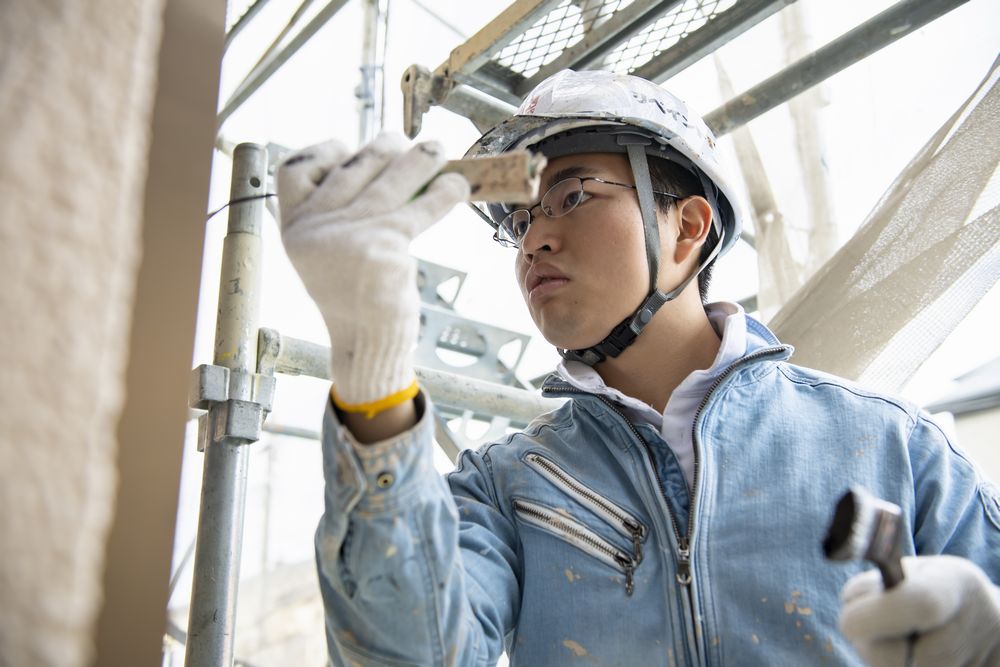 和風の家の外壁塗装